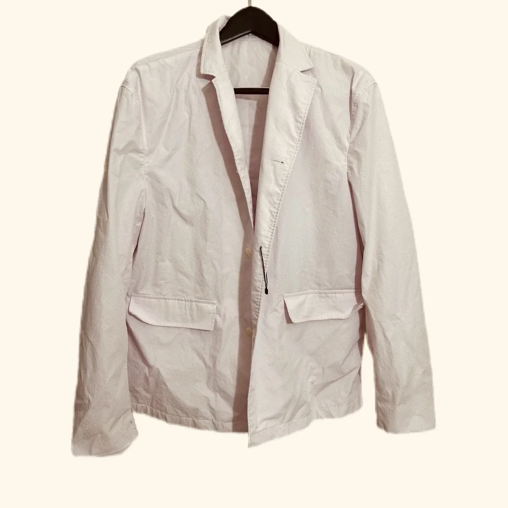 NWOT ZARA Men Jacket Blazer Light Pink Pockets Suit Relaxed Fit USA Size 38